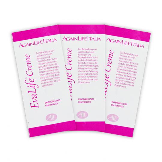 Produktprobe EvaLife® Creme bei gereizter und trockener Vaginalschleimhaut 3x2ml 